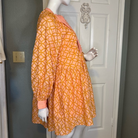 Roill Women A-Line Lace Loose. Baroque Button Down Long Sleeve Dressss.  #119 - Picture 8 of 14